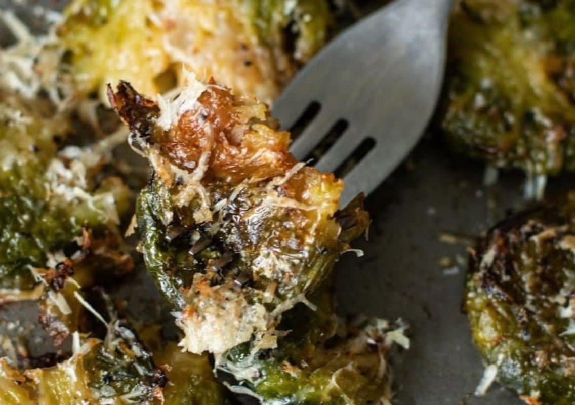 <p>Savoring The Good</p><p>Even if you typically don't enjoy brussels sprouts, you might just devour this version.</p><p><strong>Get the recipe: <a href="https://www.savoringthegood.com/crispy-brussels-sprouts-recipe" rel="nofollow noopener" target="_blank" data-ylk="slk:Smashed Brussels Sprouts;elm:context_link;itc:0;sec:content-canvas" class="link rapid-noclick-resp">Smashed Brussels Sprouts</a></strong></p>