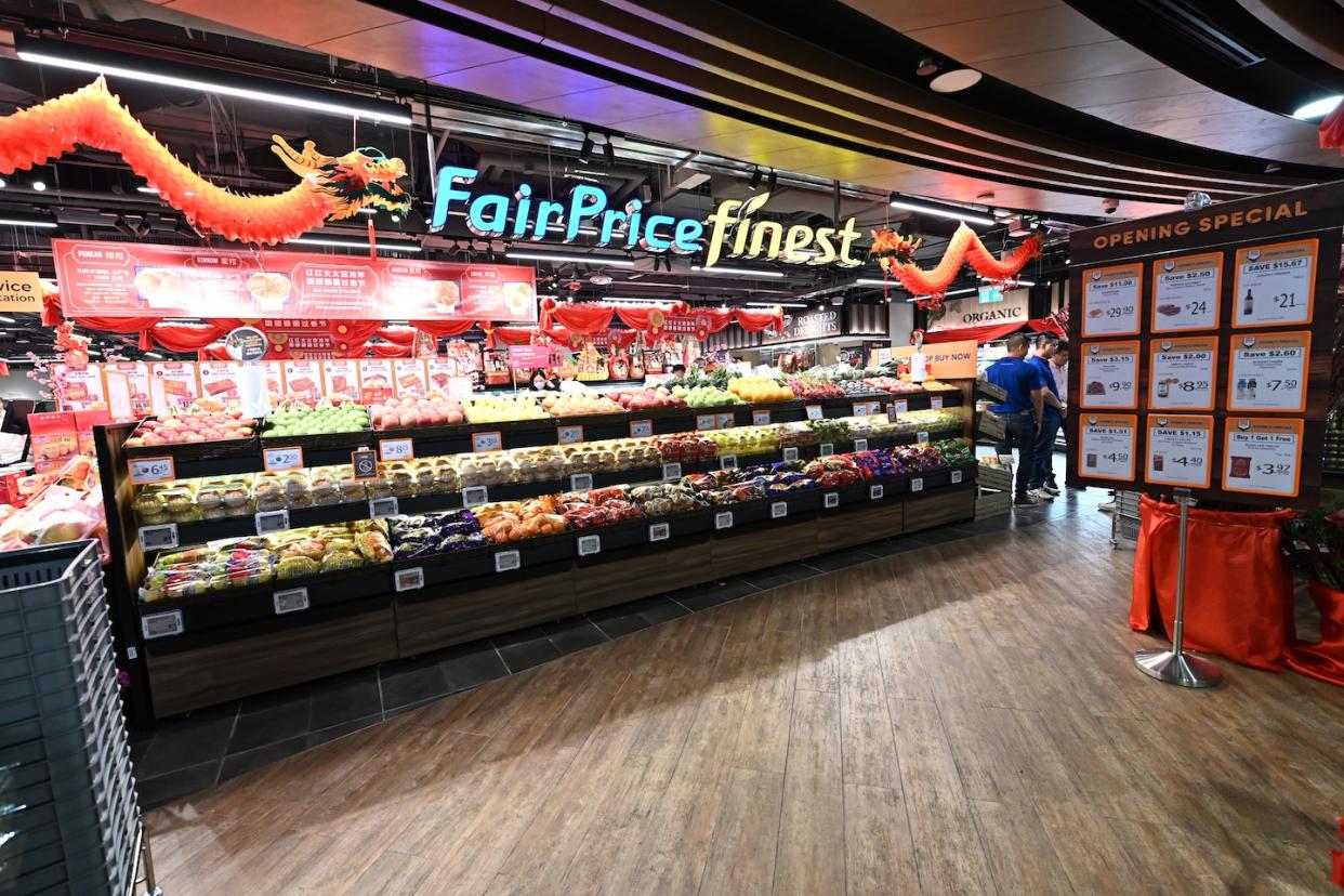 Entrance of FairPrice Finest store at Century Square (Photo: FairPrice Group)