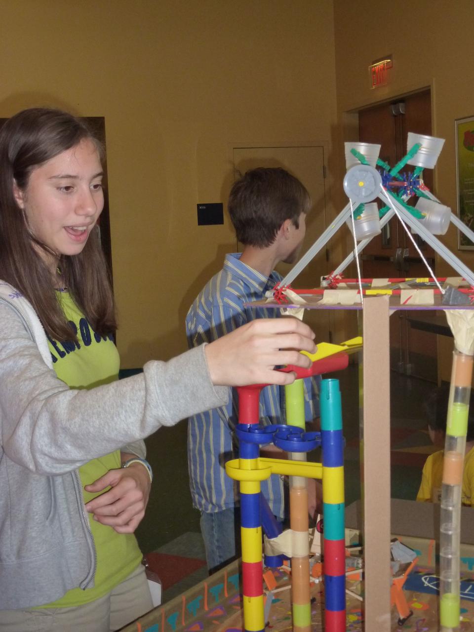 The annual tournament focuses on a middle school student’s ability to transform everyday objects into kinetic systems modeled after Rube Goldberg’s machines.