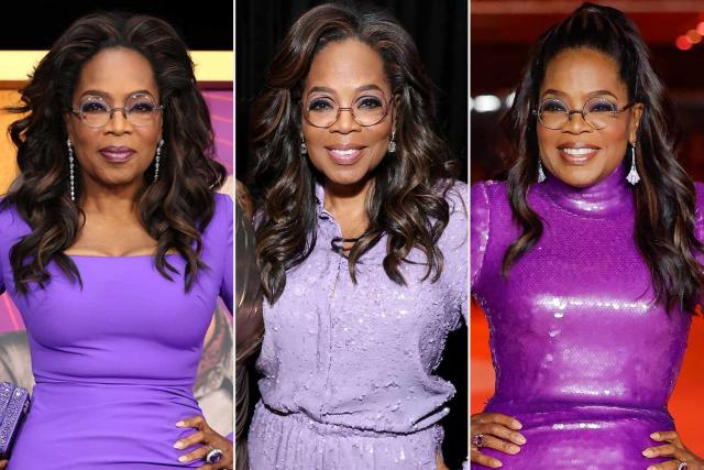 Oprah Winfrey Reigns Supreme in Purple While Promoting “The Color
