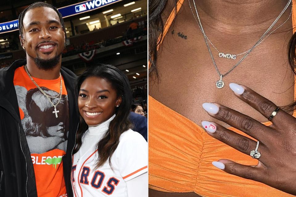 Simone Biles Makes Sweet Nod to Fiancé Jonathan Owens with Her Necklace and Nails