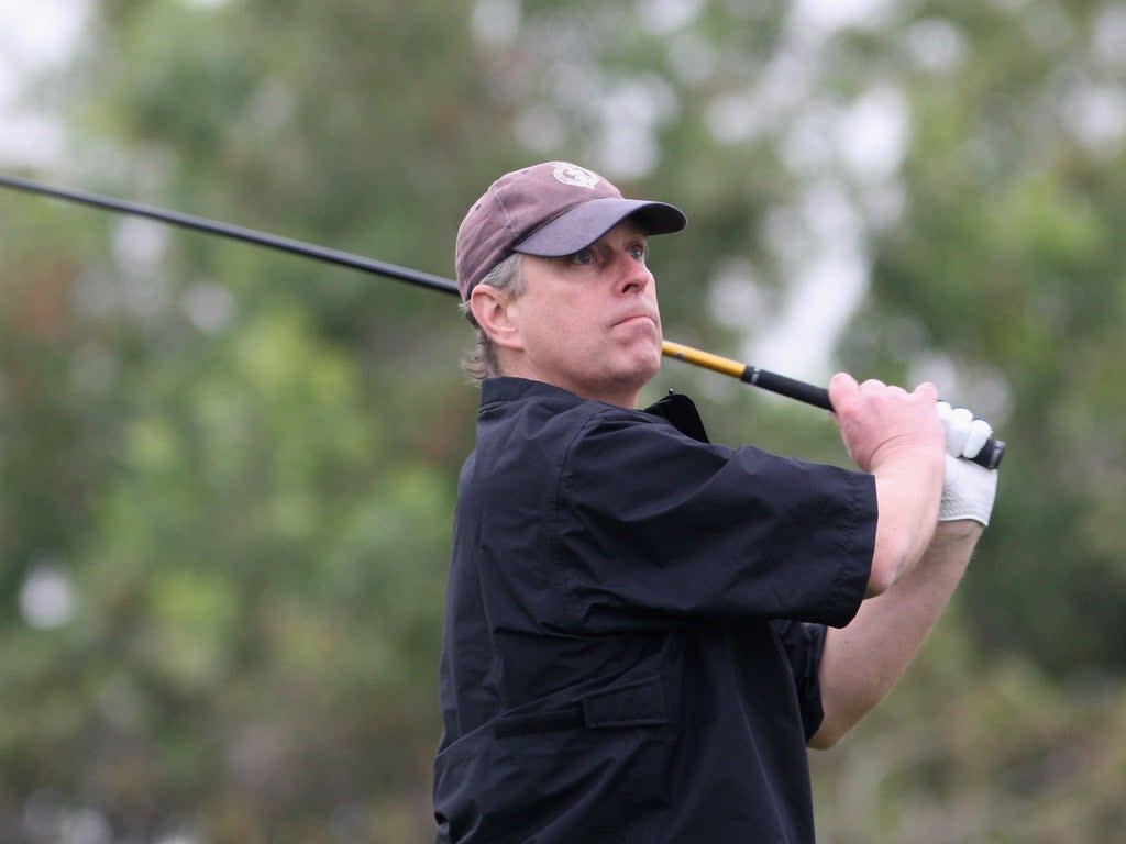 Prince Andrew has given up his honorary golf club lie membership in the wake of his sexual assault lawsuit in the US (Ross Kinnaird/Getty Images)