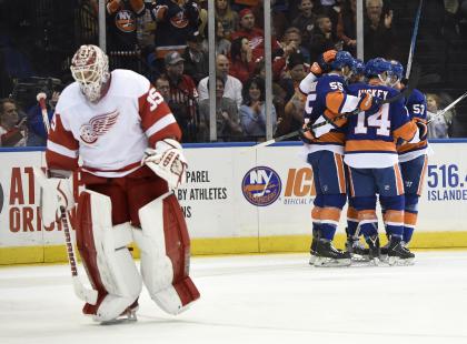 Howard replaced Mrazek against the Isles on the weekend as Detroit waits for someone to step up. (AP)