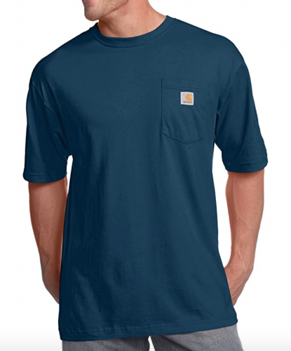 blue t shirt carhartt mens