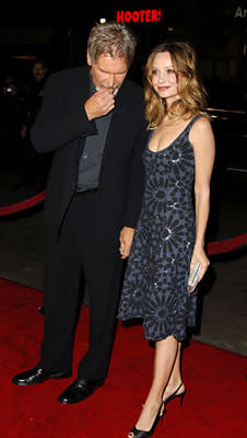 Harrison Ford and Calista Flockhart at the LA premiere of Warner Bros. Pictures' Firewall