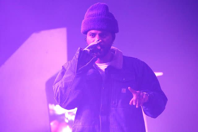 <p>Jeremychanphotography/Getty</p> Bryson Tiller performs in Toronto in December 2023