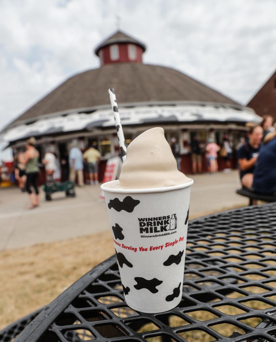 The American Dairy Association Indiana Inc. will serve hand-scooped ice cream, milkshakes and other goodies during the 2022 Indiana State Fair. (Photo: Michelle Pemberton/IndyStar)