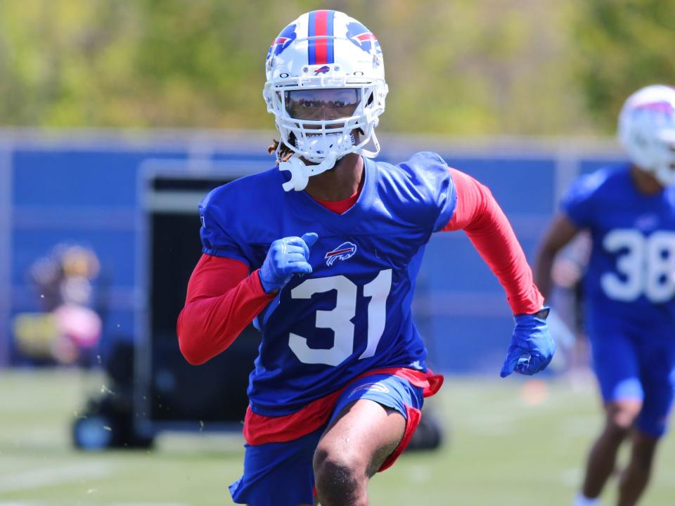 Damar Hamlin at Bills rookie camp.