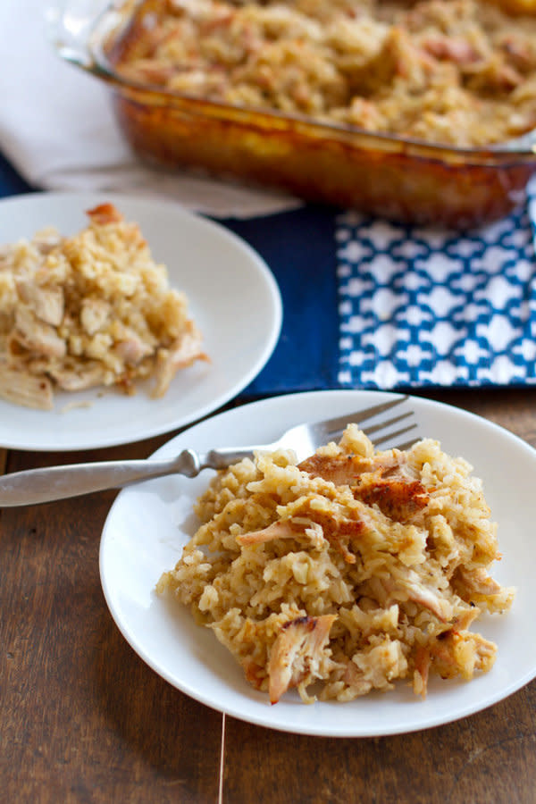 <strong>Get the <a href="https://pinchofyum.com/chicken-and-rice-casserole" target="_blank">Chicken and Rice Casserole</a> recipe from Pinch of Yum</strong>