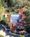 Aerial view of Scarlett Johansson's home in Los Angeles, California.