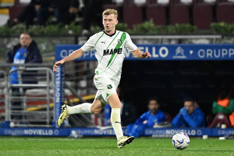 SALERNO, ITALY - APRIL 05: Josh Doig of US Sassuolo during the Serie A TIM match between US Salernitana and US Sassuolo - Serie A TIM at Stadio Arechi on April 05, 2024 in Salerno, Italy. (Photo by Francesco Pecoraro/Getty Images) (Photo by Francesco Pecoraro/Getty Images) -Credit:Francesco Pecoraro/Getty Images