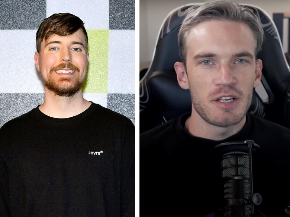 MrBeast and Pewdiepie.