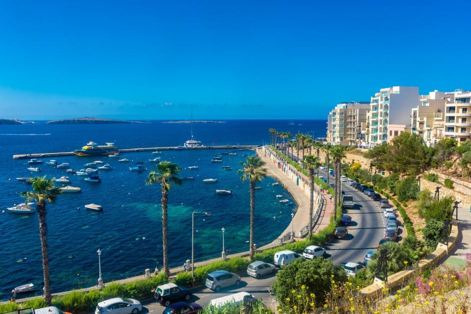 St Paul’s Bay is named after an incident in which St Paul was shipwrecked on the island, according to legend (Getty Images)