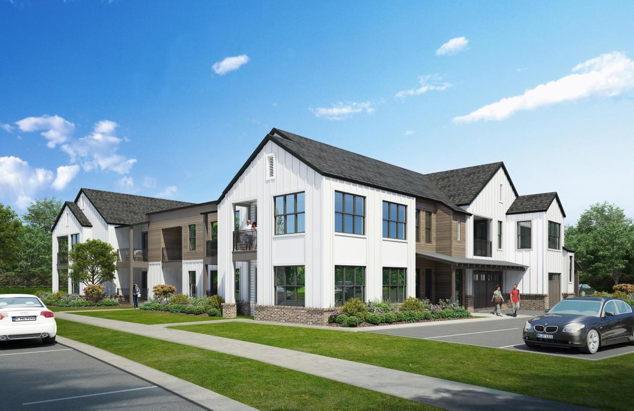 The photo shows a rendering of luxury apartments coming to Richmond Hill.