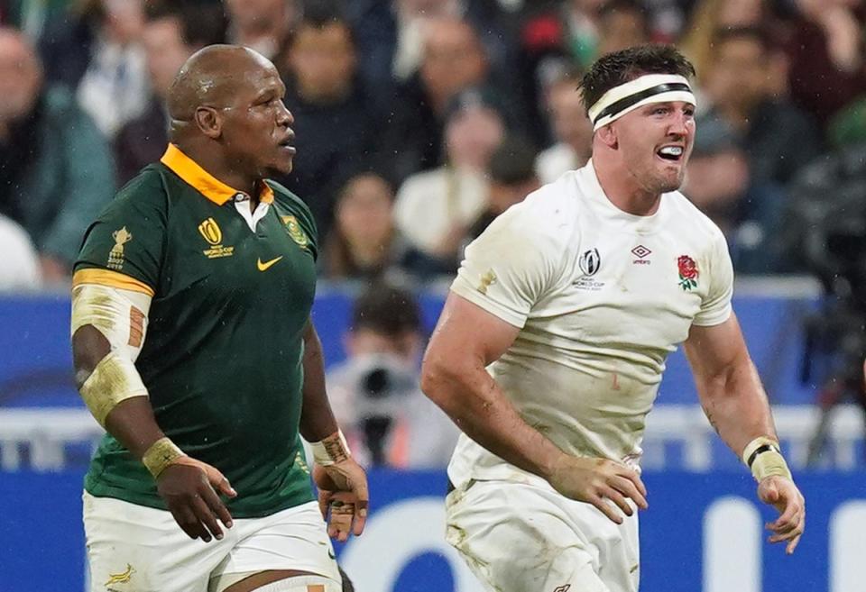 Tom Curry alleged that he had twice been the victim of racial slurs from South Africa hooker Bongi Mbonambi. (PA)