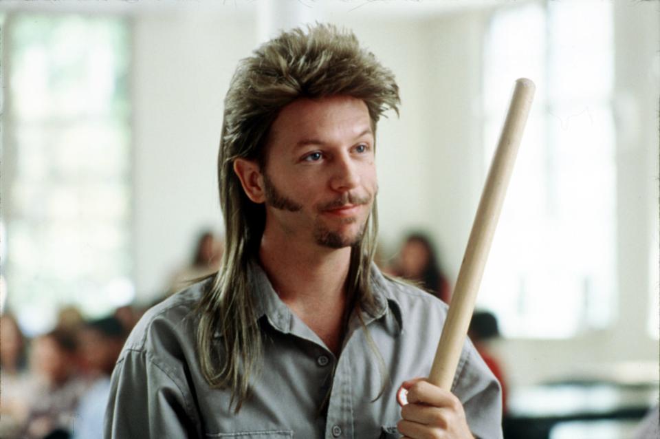 David Spade appears in a scene from the 2001 film "Joe Dirt."