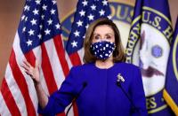 U.S. House Speaker Pelosi holdsnews conference on Capitol Hill in Washington