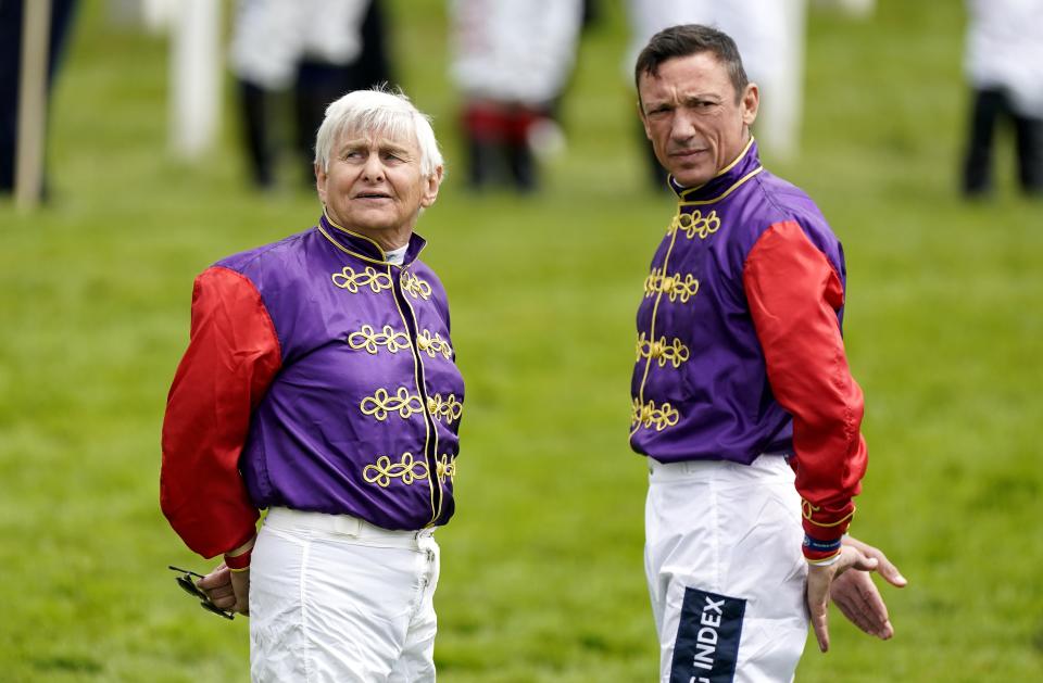 Willie Carson (left) and Frankie Dettori on Derby Day (Andrew Matthews/PA) (PA Wire)