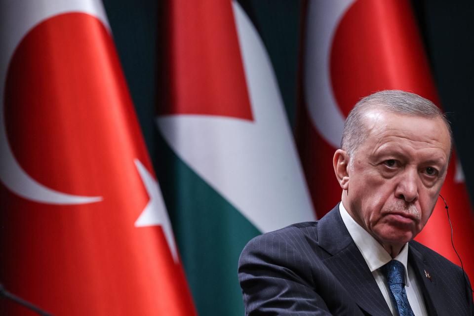 Turkish president Tayyip Erdogan called for a humanitarian ceasefire (AFP via Getty Images)