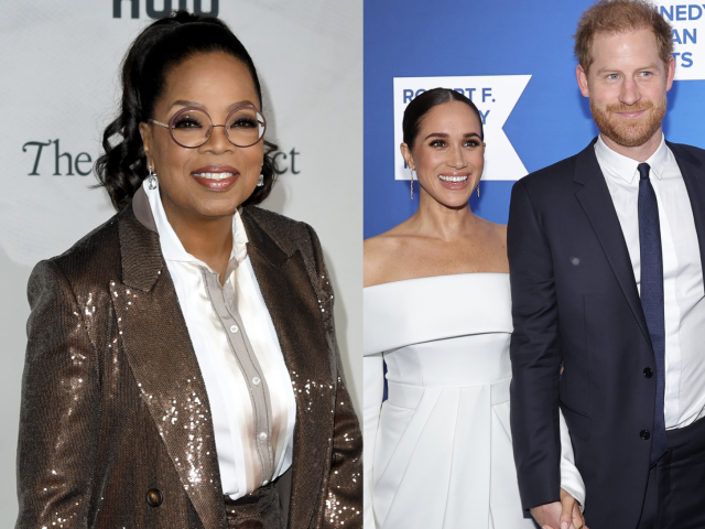 Oprah Winfrey shares advice for Harry and Meghan ahead of coronation (GETTY IMAGES)