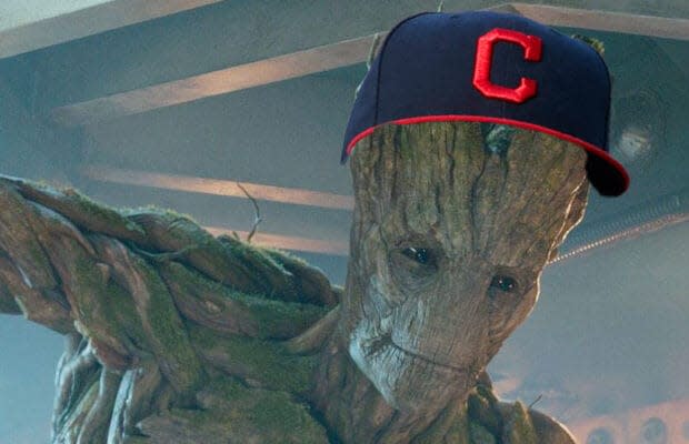 MLB Cleveland Indians Groot Guardians Of The Galaxy Baseball - Rookbrand