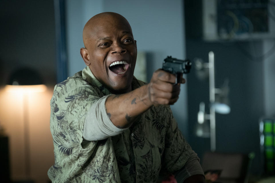 Samuel L. Jackson as Darius Kincaid in Hitman's Wife's Bodyguard. (PHOTO: Golden Village Pictures)