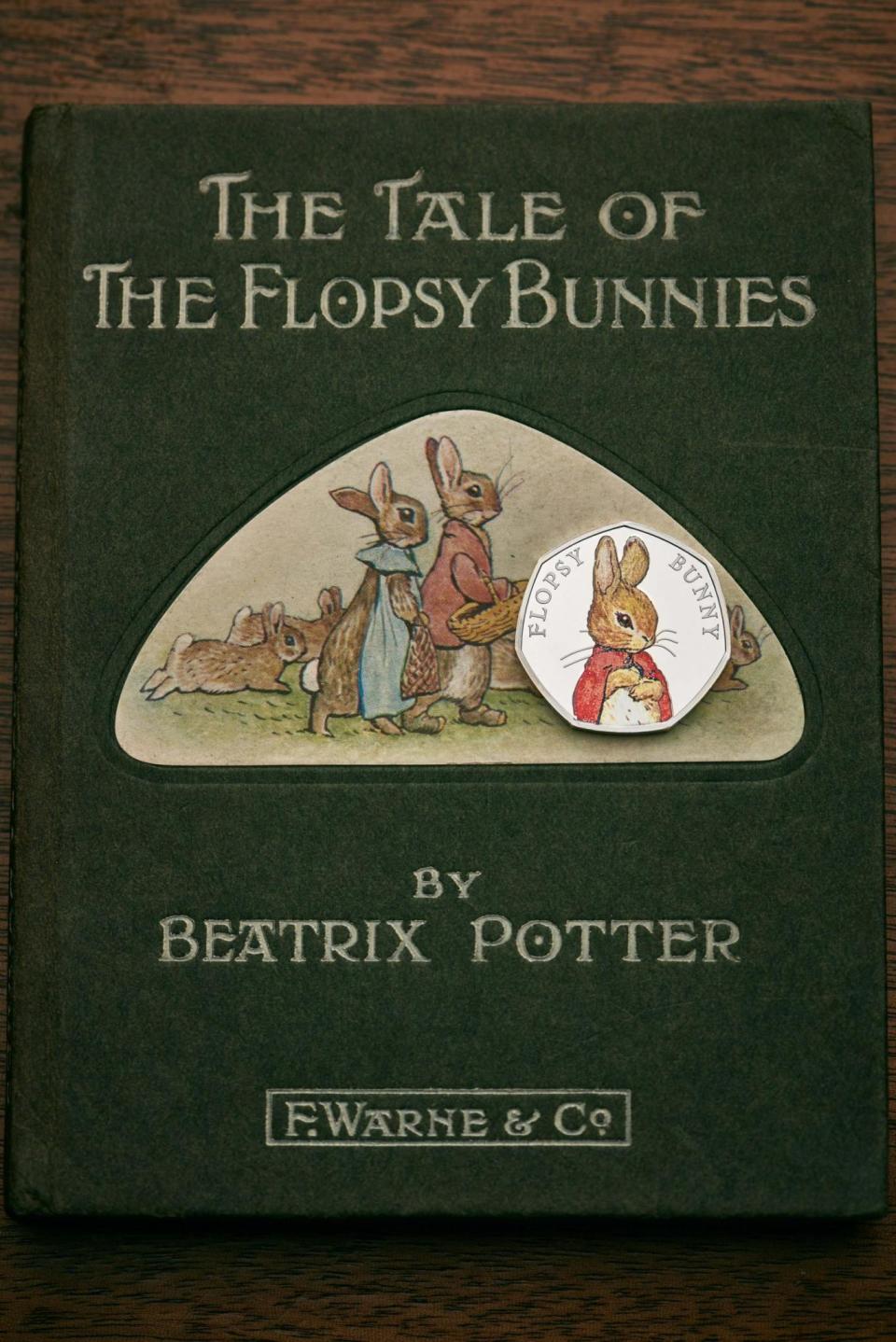 A new coin featuring Beatrix Potter character Flopsy Bunny (Royal Mint)