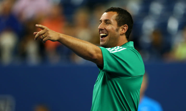 Adam Sandler pointing.