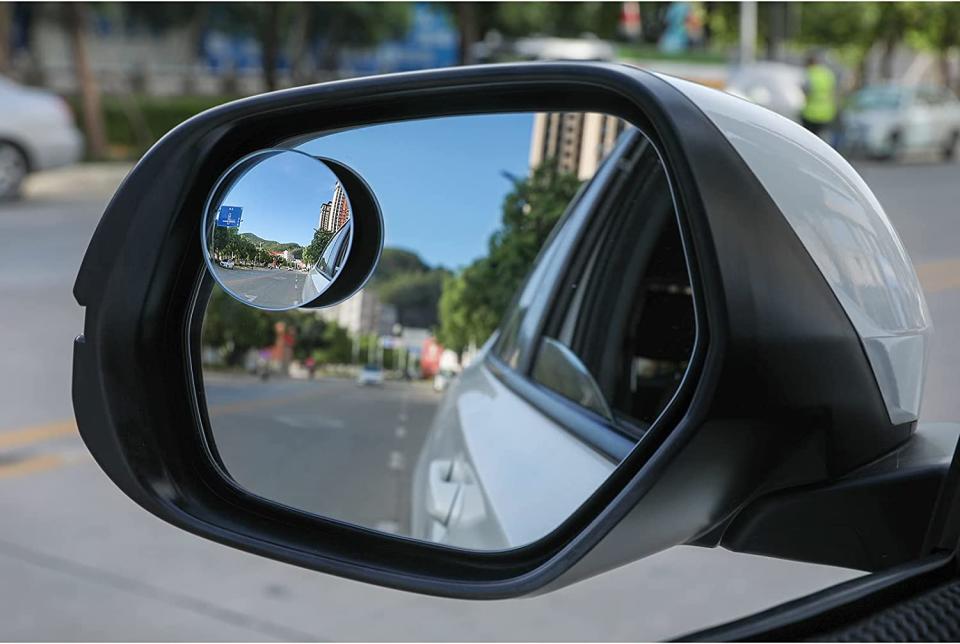 Avoid near-misses with these blindspot mirrors — they'll help you see those pesky, hard-to-reach spots. (Photo: Amazon)