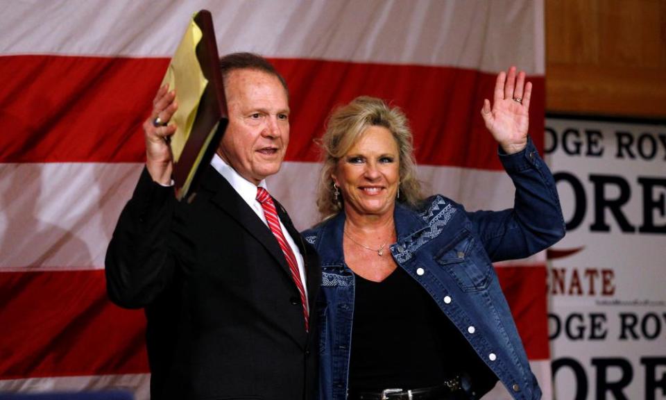 Roy Moore and his wife, Kayla