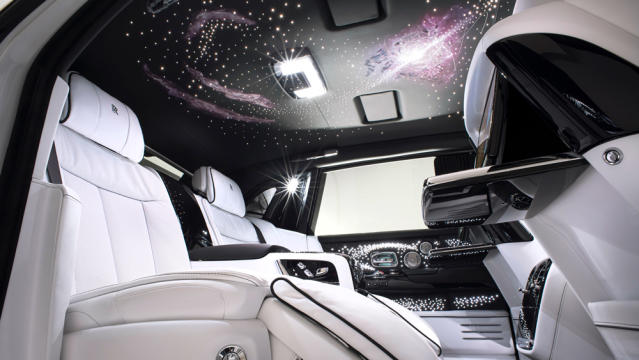 This Rolls-Royce Phantom's interior features one million stitches