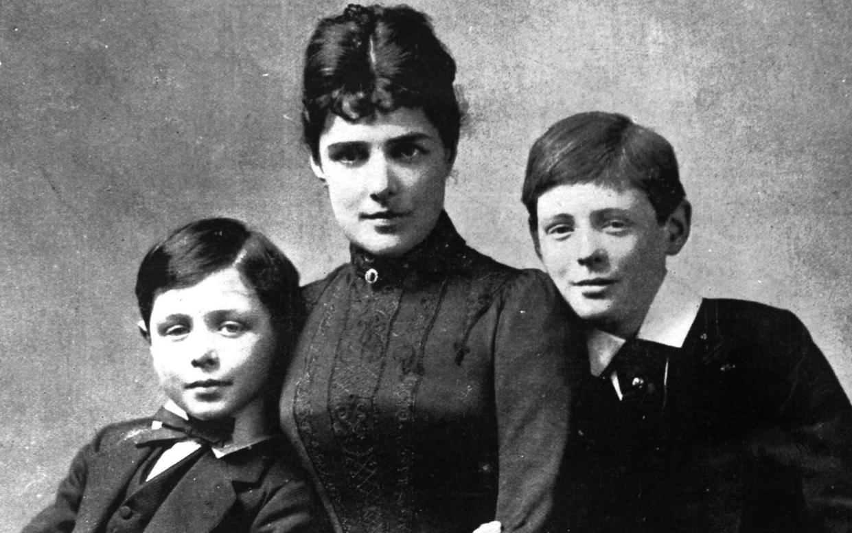 A young Winston Churchill with his mother - Getty Creative