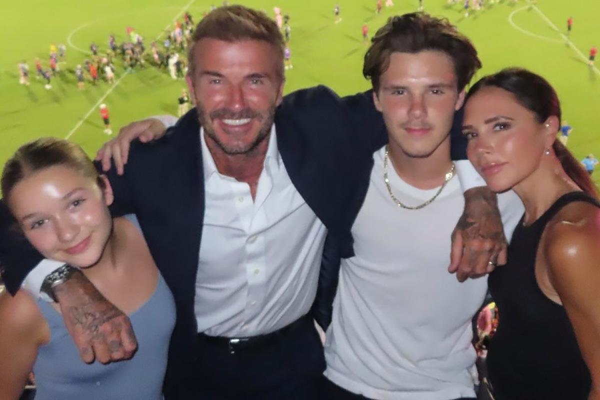 David and Victoria Beckham Bring Kids Harper and Cruz to Inter Miami ...