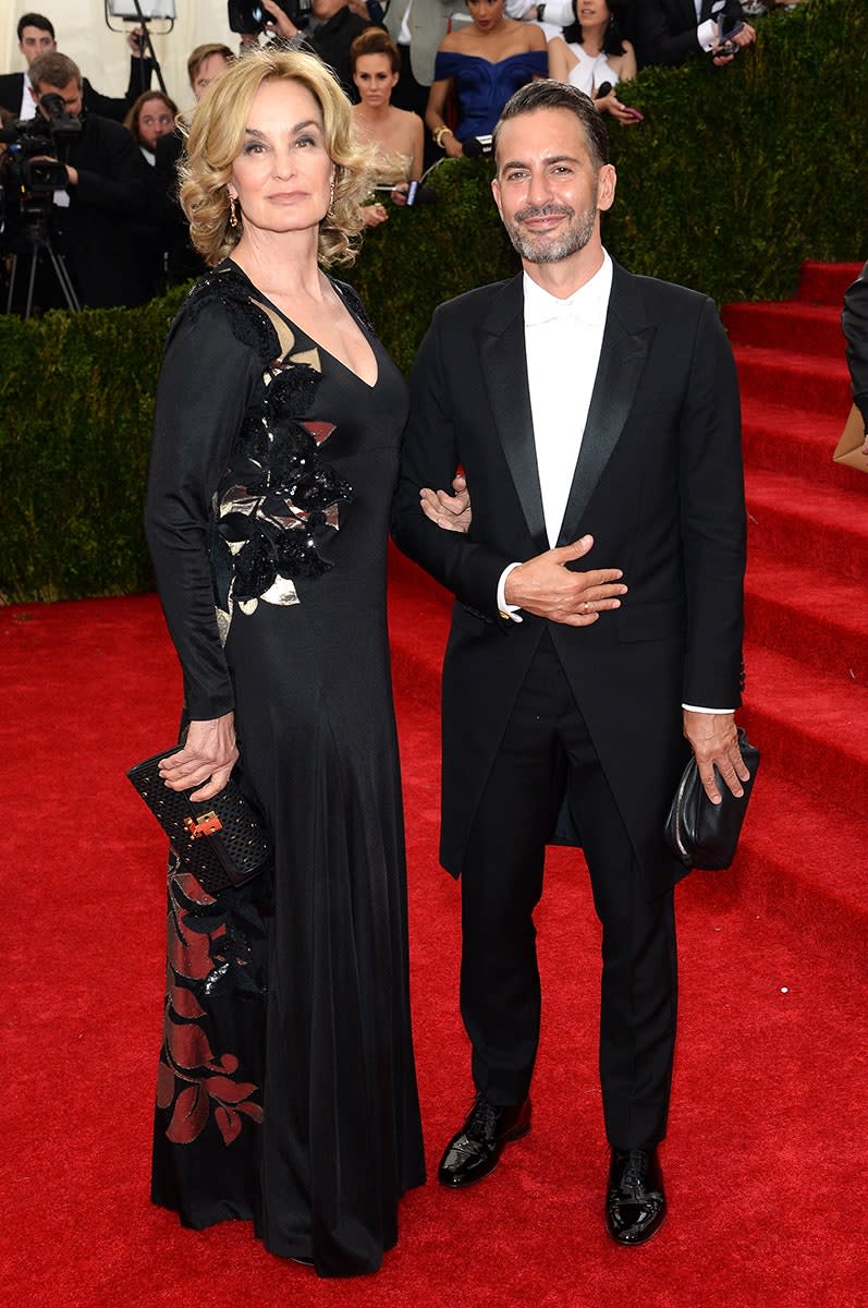 <h1 class="title">Jessica Lange in Marc Jacobs and Marc Jacobs in Saint Laurent</h1><cite class="credit">Photo: Getty Images</cite>