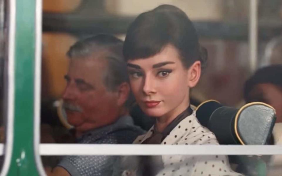 Audrey Hepburn was 'revived' for an appearance in a commercial for a chocolate bar, with the approval of her sons