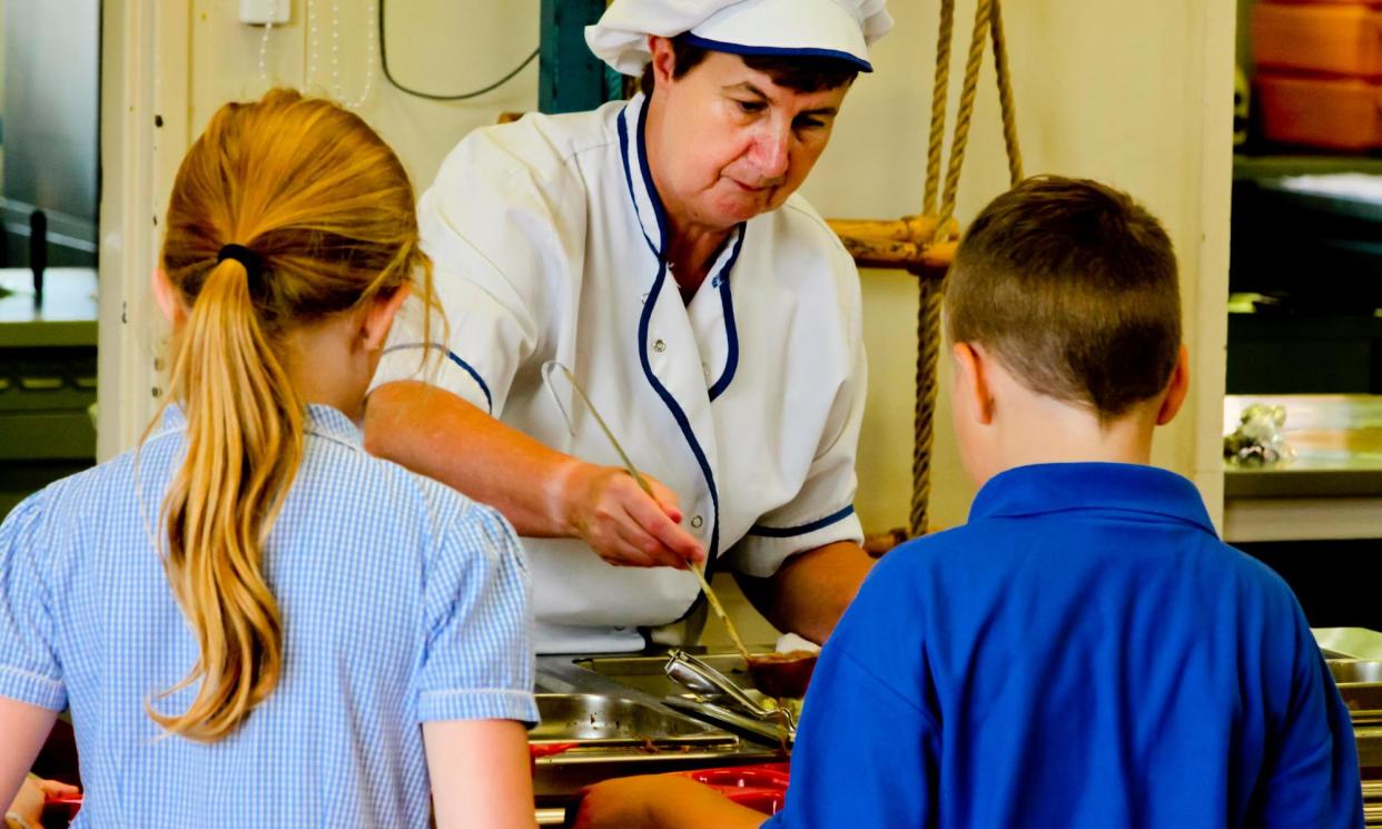 <span>Primary schoolchildren in the UK. Pupil numbers in primary and secondary schools are falling.</span><span>Photograph: NorthScape/Alamy</span>