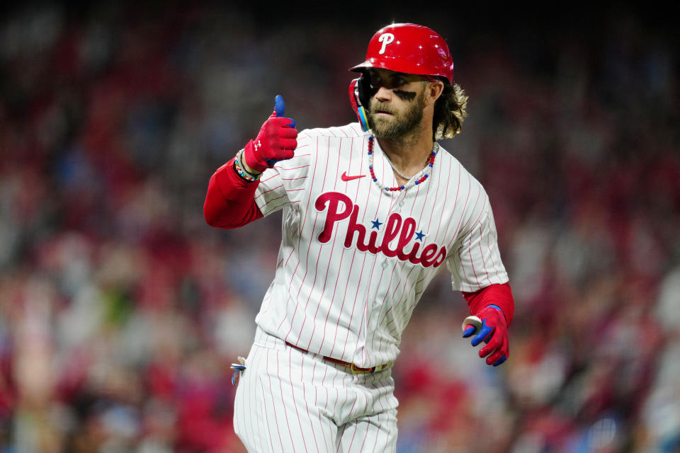 Harper missed the 2023 World Baseball Classic while rehabbing from offseason elbow surgery. (Photo by Mary DeCicco/MLB Photos via Getty Images)