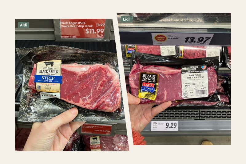 Aldi vs. Lidl steak.