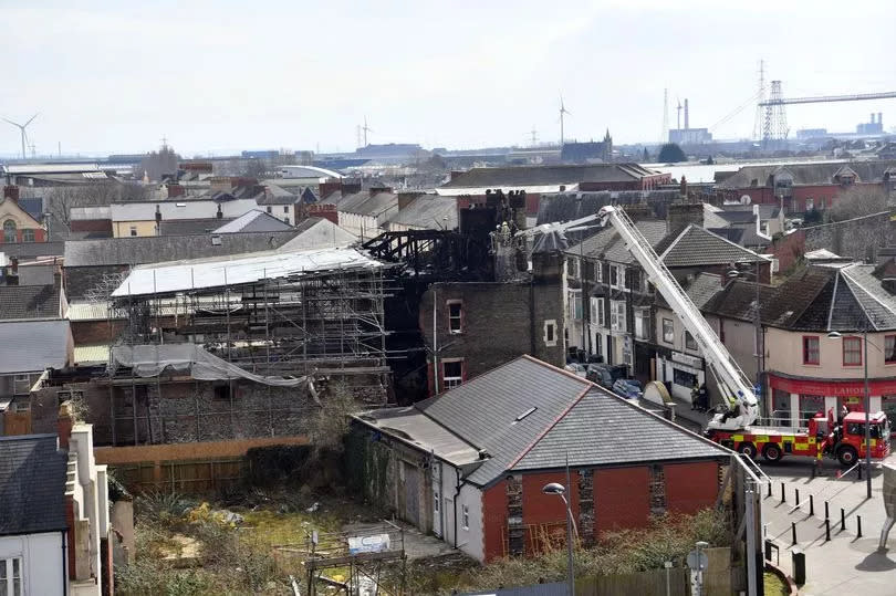 A serious fire hit the building in 2018 -Credit:Rob Browne / WalesOnline