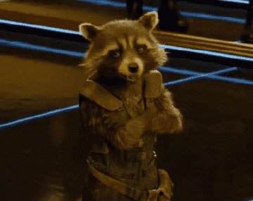 Rocket Raccoon winking