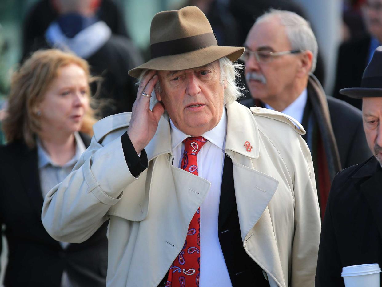 Michael Mansfield QC arrives at Birchwood Park to hear the conclusions of the Hillsborough inquest in Warrington: Getty