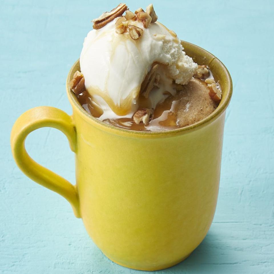 Butterscotch Pecan Mug Cake