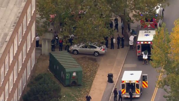 PHOTO: First responders on the scene of a shooting at the Central Visual and Performing Arts High School in St. Louis, Oct. 24, 2022. (NewsNation)