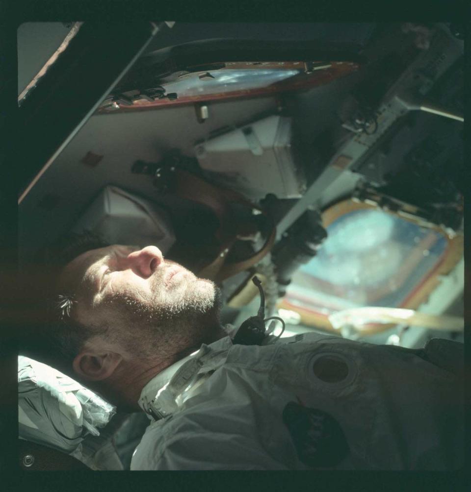 Apollo 7 Hasselblad image from film magazine 4/N - Earth Orbit (NASA)