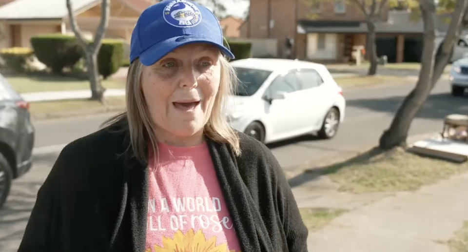 Local woman Barb is  pictured. She agued that prior to the street's closure to non-residents, she didn't feel she could safely cross the road. 