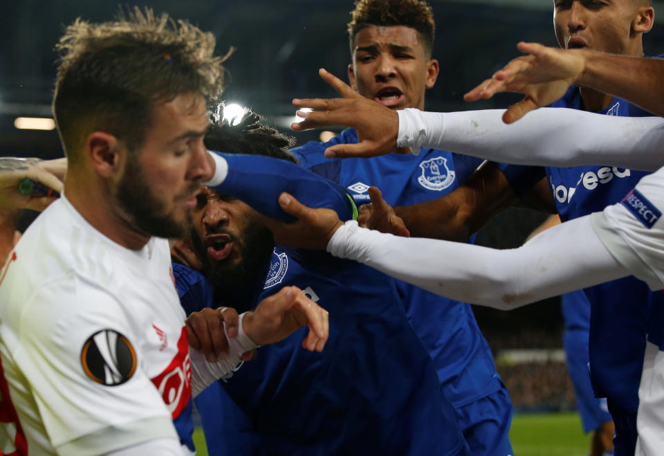 Ashley Williams a pété les plombs jeudi soir face à l’OL… REUTERS/Andrew Yates