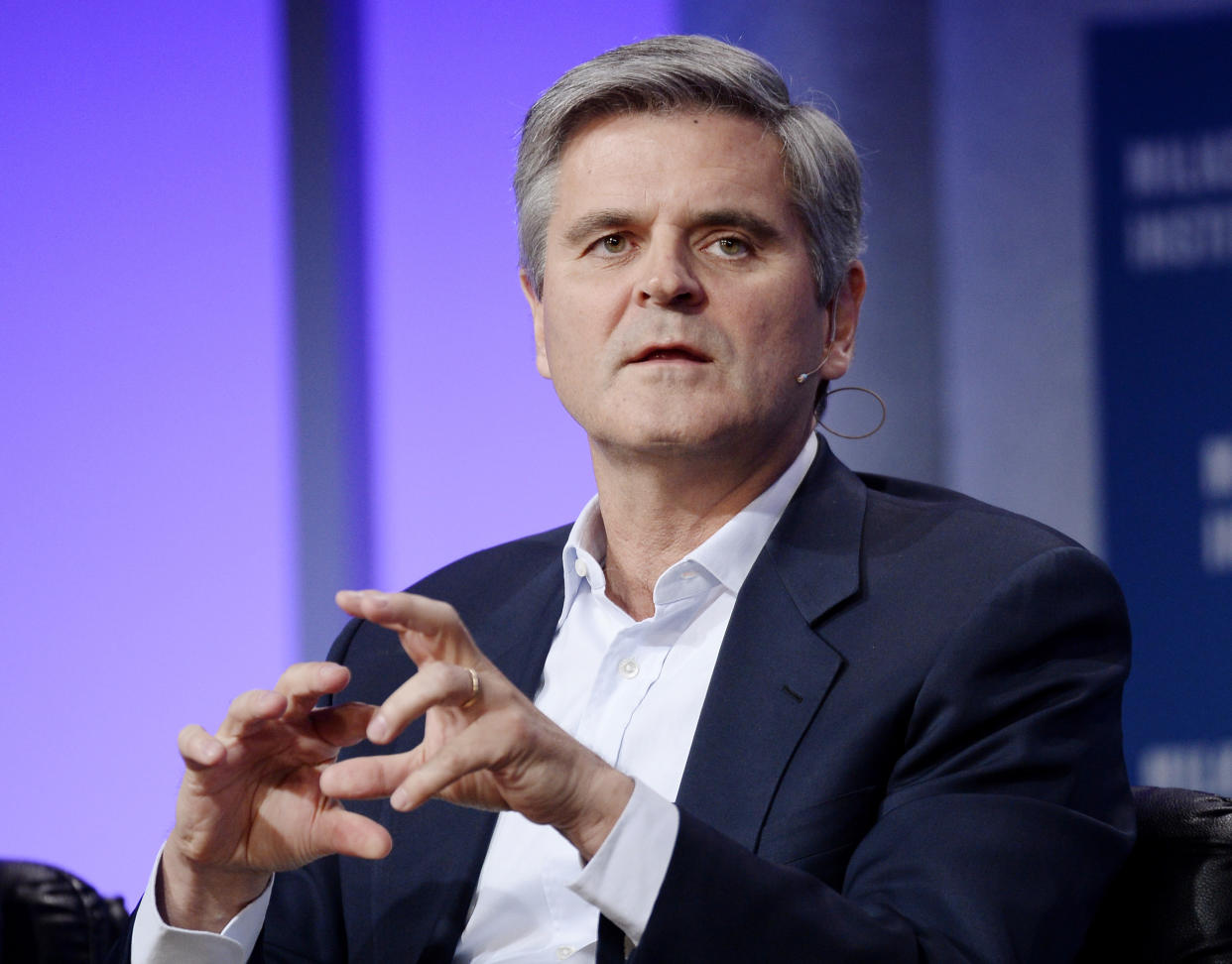 Steve Case, Chairman and CEO of Revolution and Co-Founder of AOL, speaks during the 