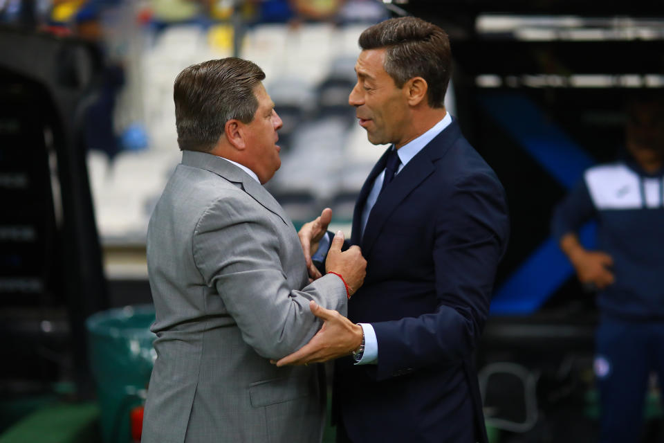 Miguel Herrera y Pedro Caixinha. / Foto: Getty Images