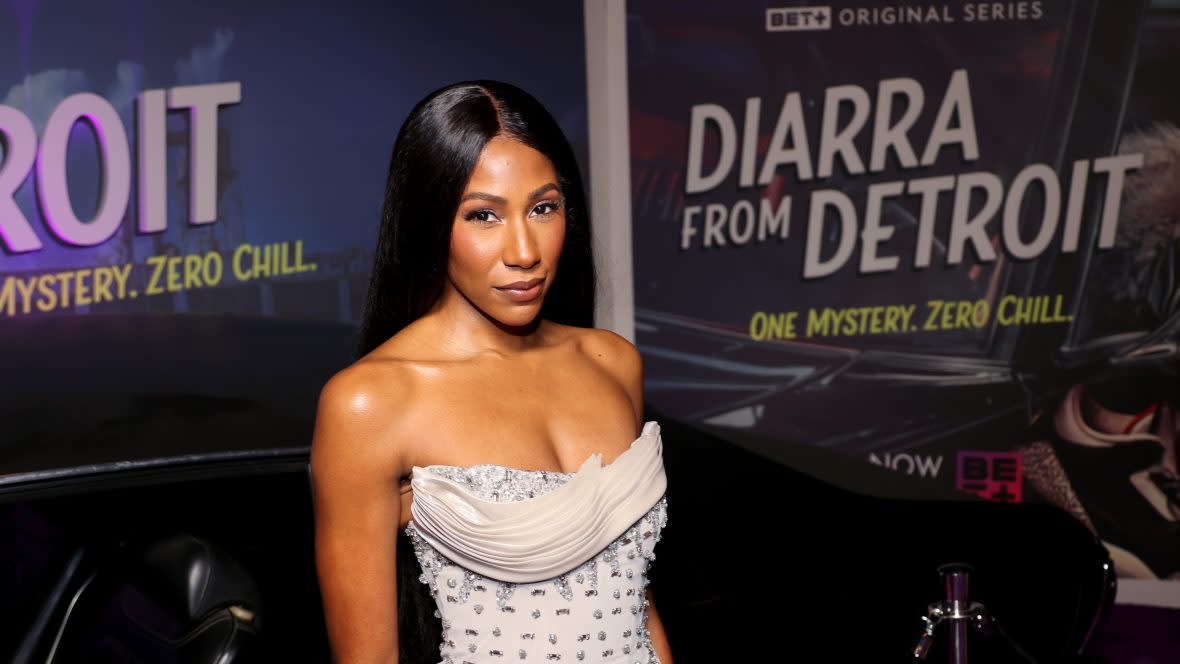 Diarra Kilpatrick attends the BET+ "Diarra From Detroit" Los Angeles Premiere at Citizen News Hollywood on March 20, 2024 in Los Angeles, California. (Photo by Arnold Turner/Getty Images for BET+)