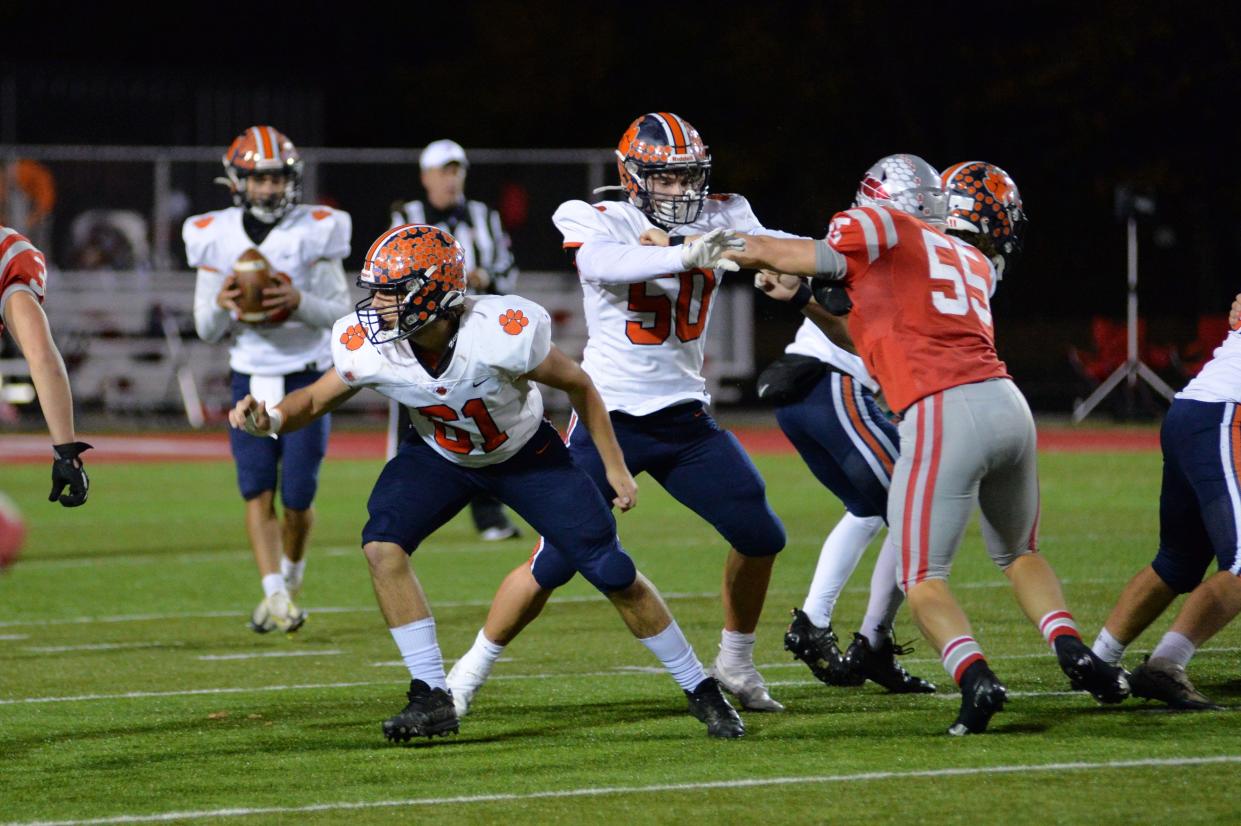 Galion's Landon Kurtzman (50) was one of the best two-way lineman in the area this season.